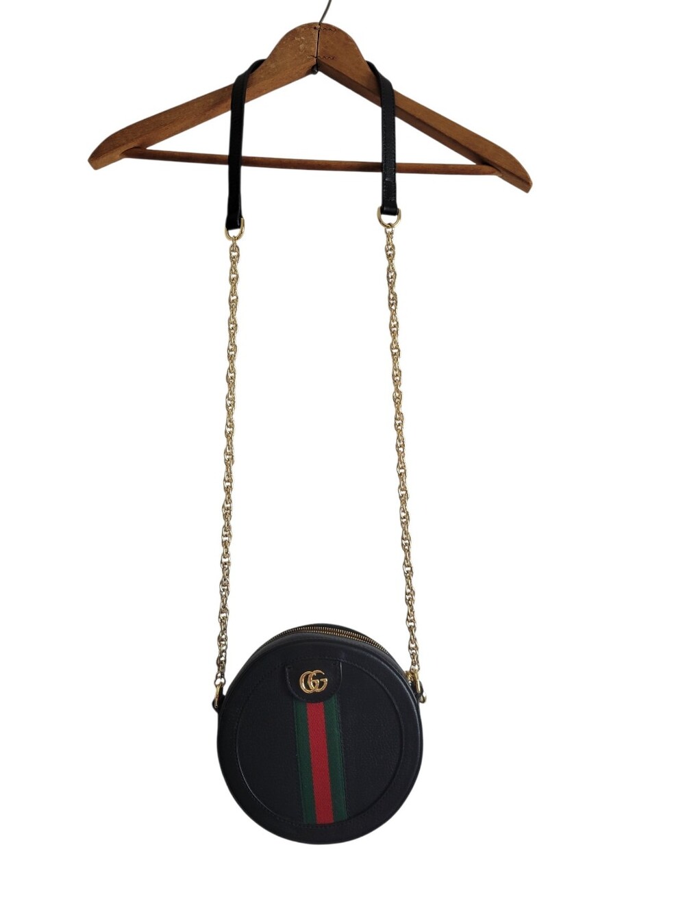 GUCCU Ophidia Mini Round Shoulder Bag